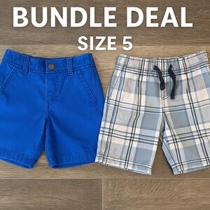 Gymboree Plaid Shorts in Blue and White